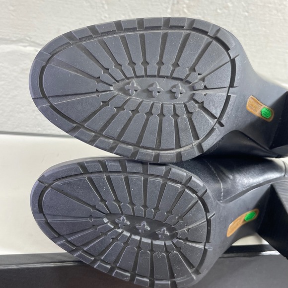 Timberland 8622A Black Leather Fold Down Boots Heels Lace Up Women's Size 8 US - Picture 10 of 10